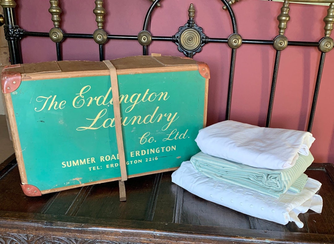 Vintage Storage Box Large Laundry Box Storage Trunk 1958 Etsy