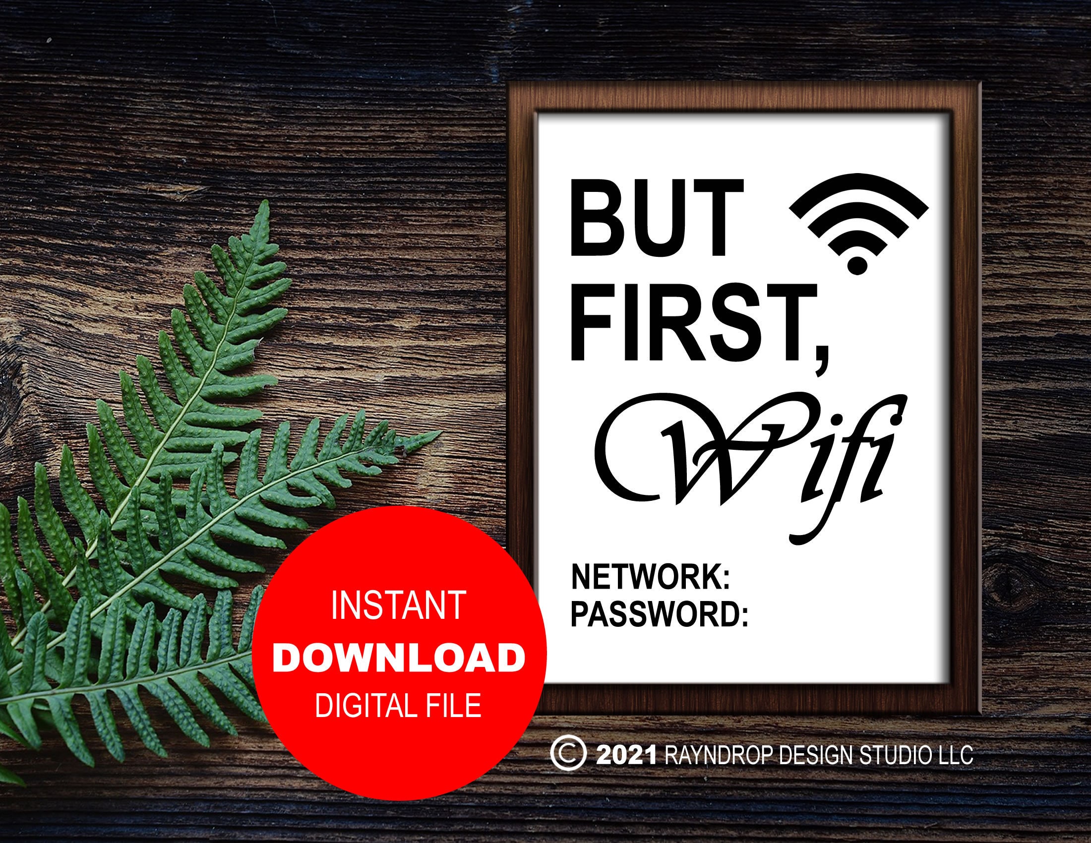 But First Wifi Sign Air BNB Sign Guest Bedroom Printable - Etsy France