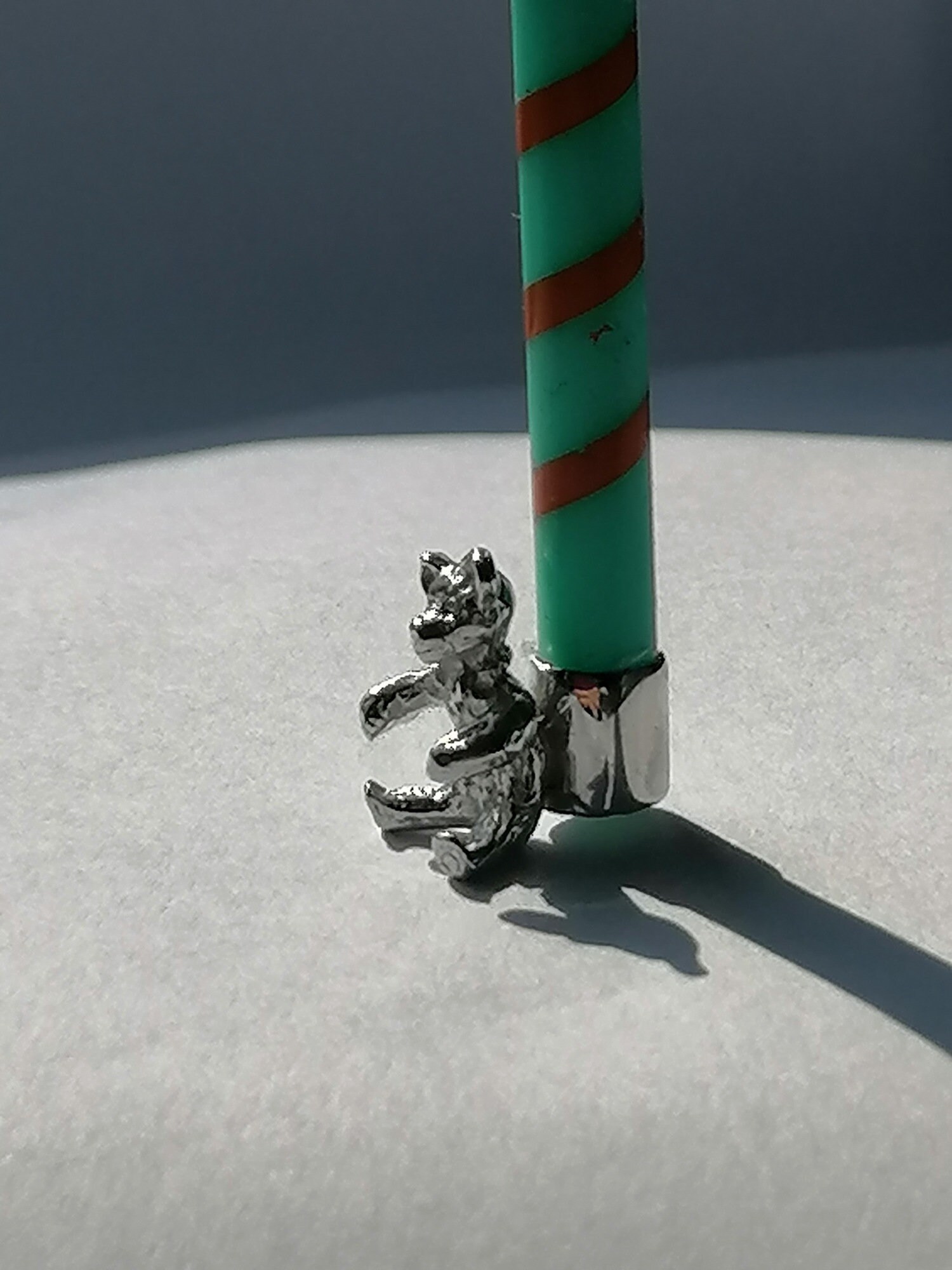 Silver Birthday Cake Candle Holder Etsy