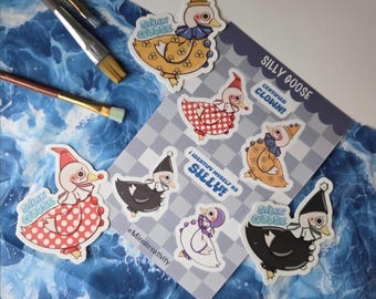 Pegatinas de gansos tontos / Pegatinas de vinilo impermeables