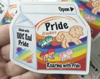 Pegatina de galletas del orgullo / Pegatina de vinilo impermeable