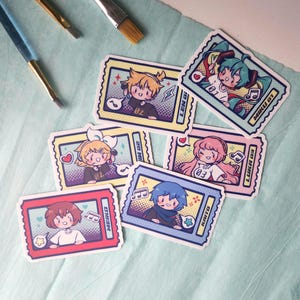 Vocaloid Ticket Aufkleber | Vinyl wasserfest Aufkleber | Niedlicher Sticker