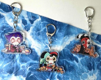 Emotional Support Sad Helluva Charms |Acrylic Charms