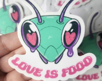 Pegatina de mantis religiosa / Pegatina de vinilo resistente al agua