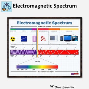 Electromagnetic Spectrum Poster: Physics Classroom Decor (Digital Download)