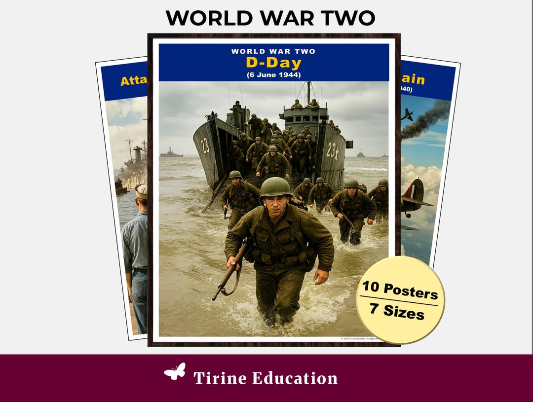 World War Two History Posters, Pictorial Teaching Resource, Digital ...