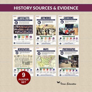 Historical Sources and Evidence: Primary and Secondary Source, Middle and High School History Classroom, Grades 6-10