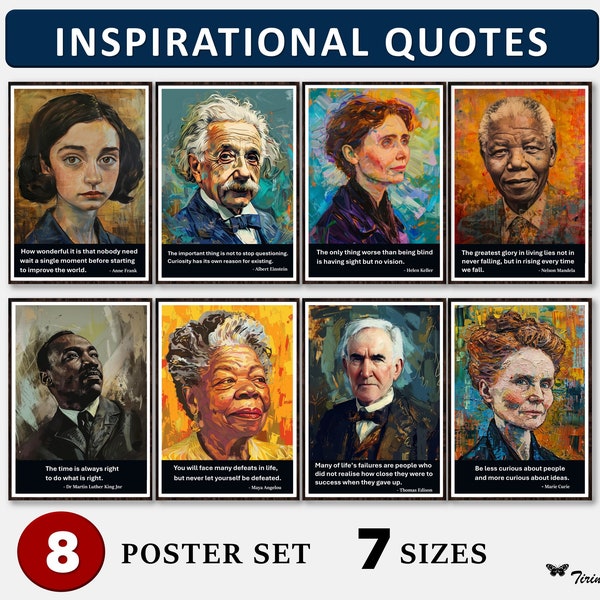 Inspirational Quotes By Inspirational People Posters, Diversity, Positive Quotes, Motivational Quotes, Classroom Posters, Character Building