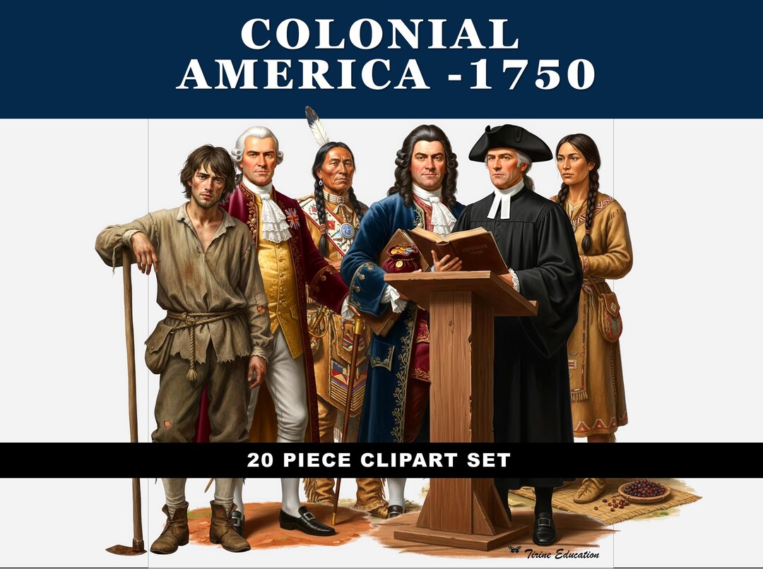 Colonial America (1750): US History Teaching Resource for Powerpoints ...