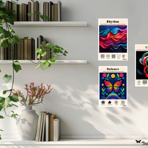 Principles of Design Posters: Balance, Contrast, Emphasis, Movement, Pattern, Rhythm, Unity (Digital Download)