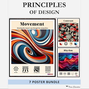 Principles of Design Posters: Visual Arts Classroom Decor (Digital Download)