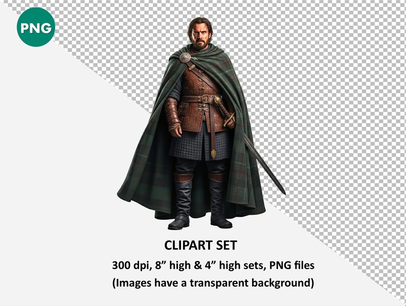 Macbeth Clipart Set: Realistic Character Illustrations for Worksheets ...