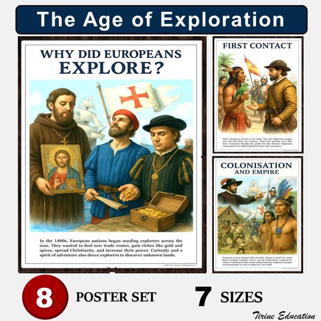 History Classroom Posters, the Age of Exploration, World History ...