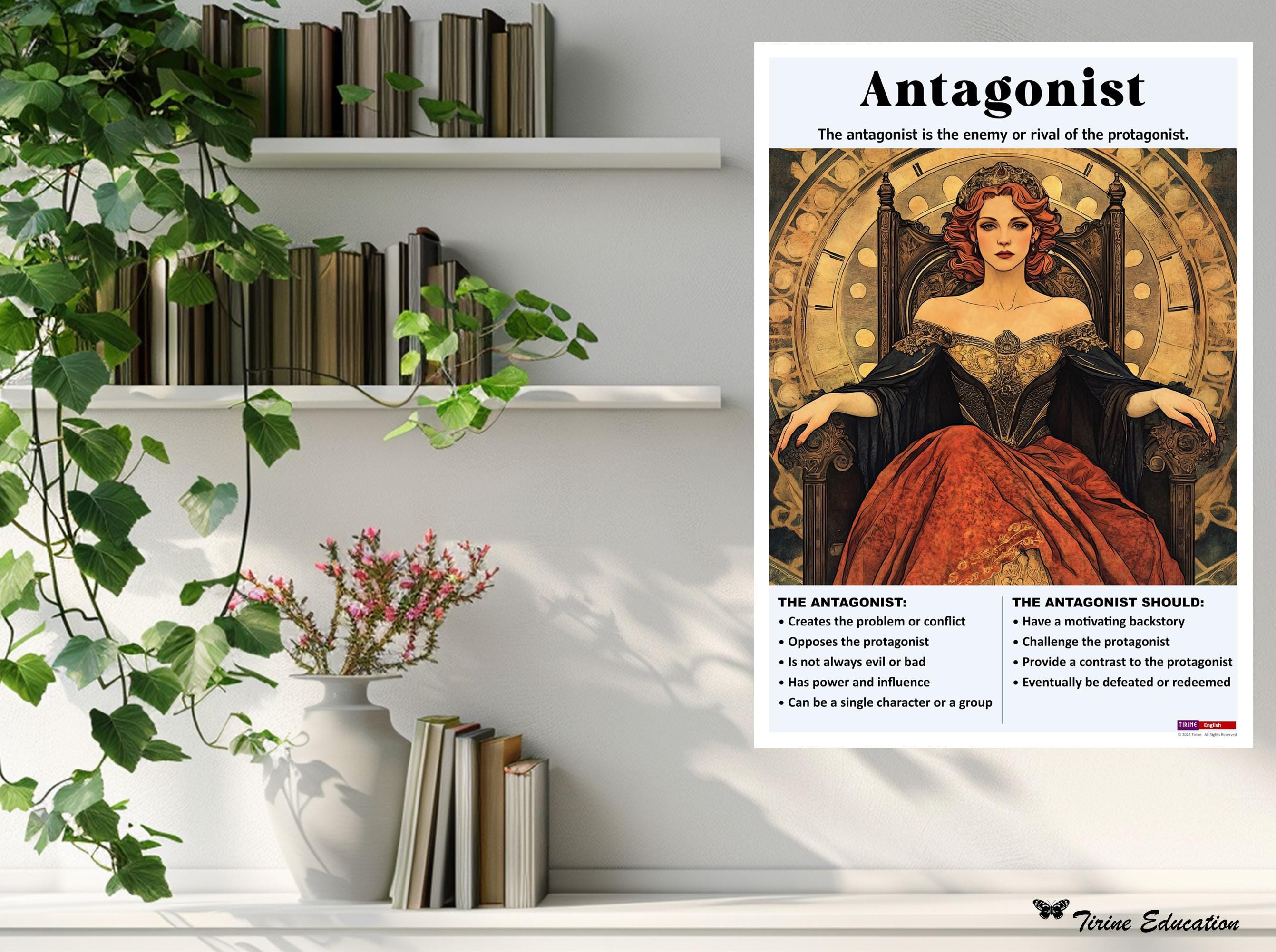 Narrative Characters, 3 Poster Set, Protagonist, Antagonist, and Minor ...