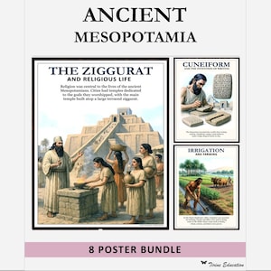Ancient Mesopotamia History Posters: Classroom Decor (Digital Download)