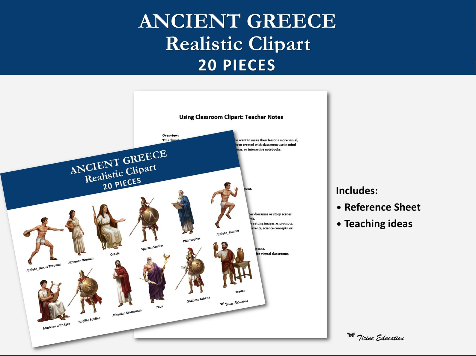 History Clipart: Ancient Greece 20 Pieces and Notes, World History ...