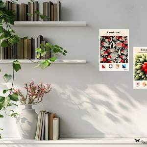 Principles of Design Posters: Balance, Contrast, Emphasis, Movement, Pattern, Rhythm, Unity (Digital Download)