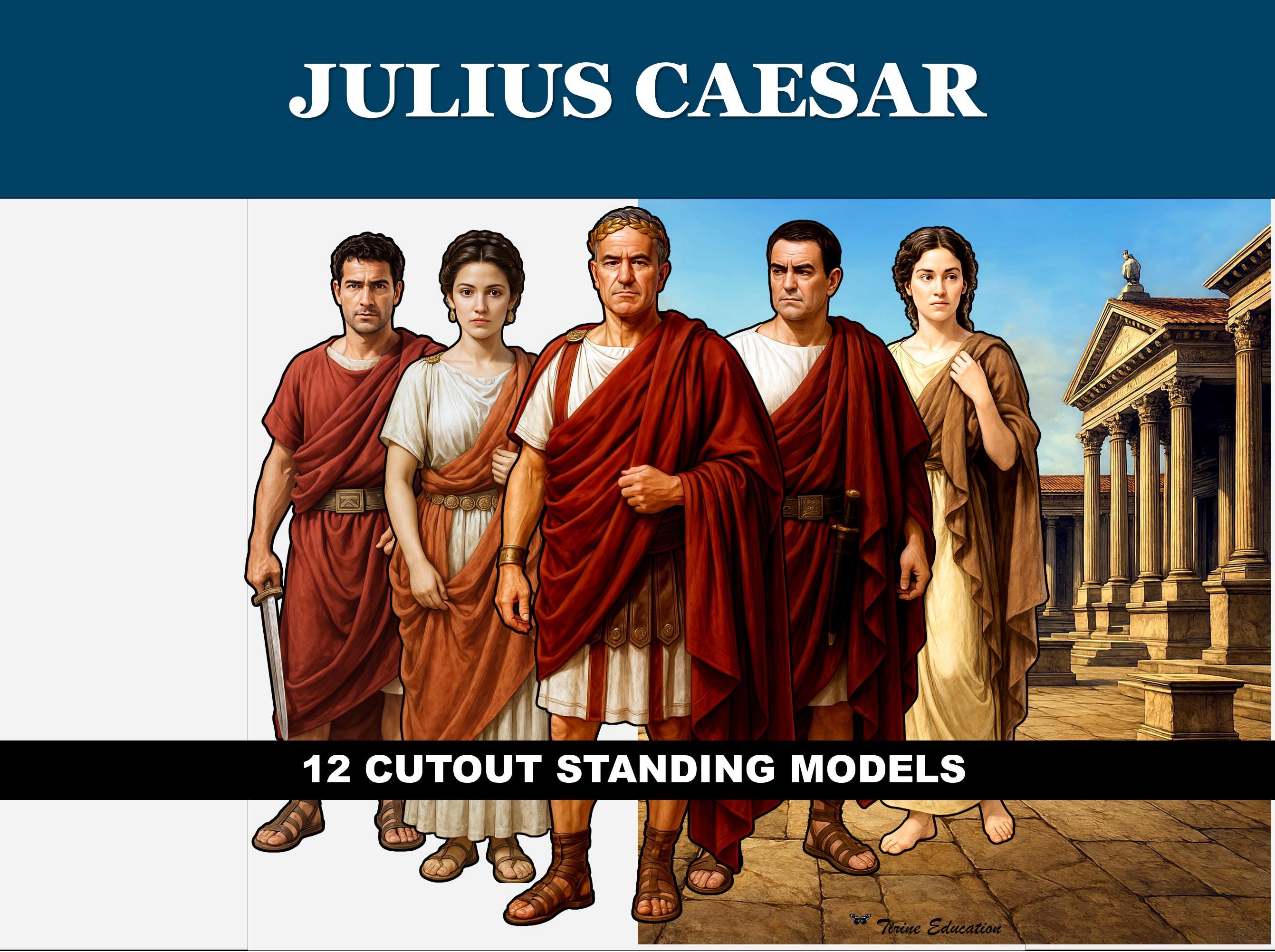 Printable Shakespeare Cut-outs: Julius Caesar Standing Figures, 12 ...