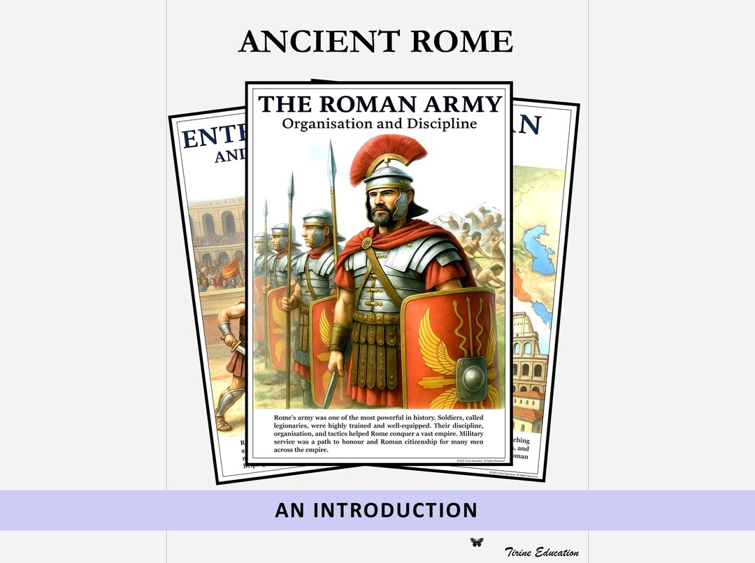 History Classroom Posters, an Introduction to Ancient Rome, Display Set ...