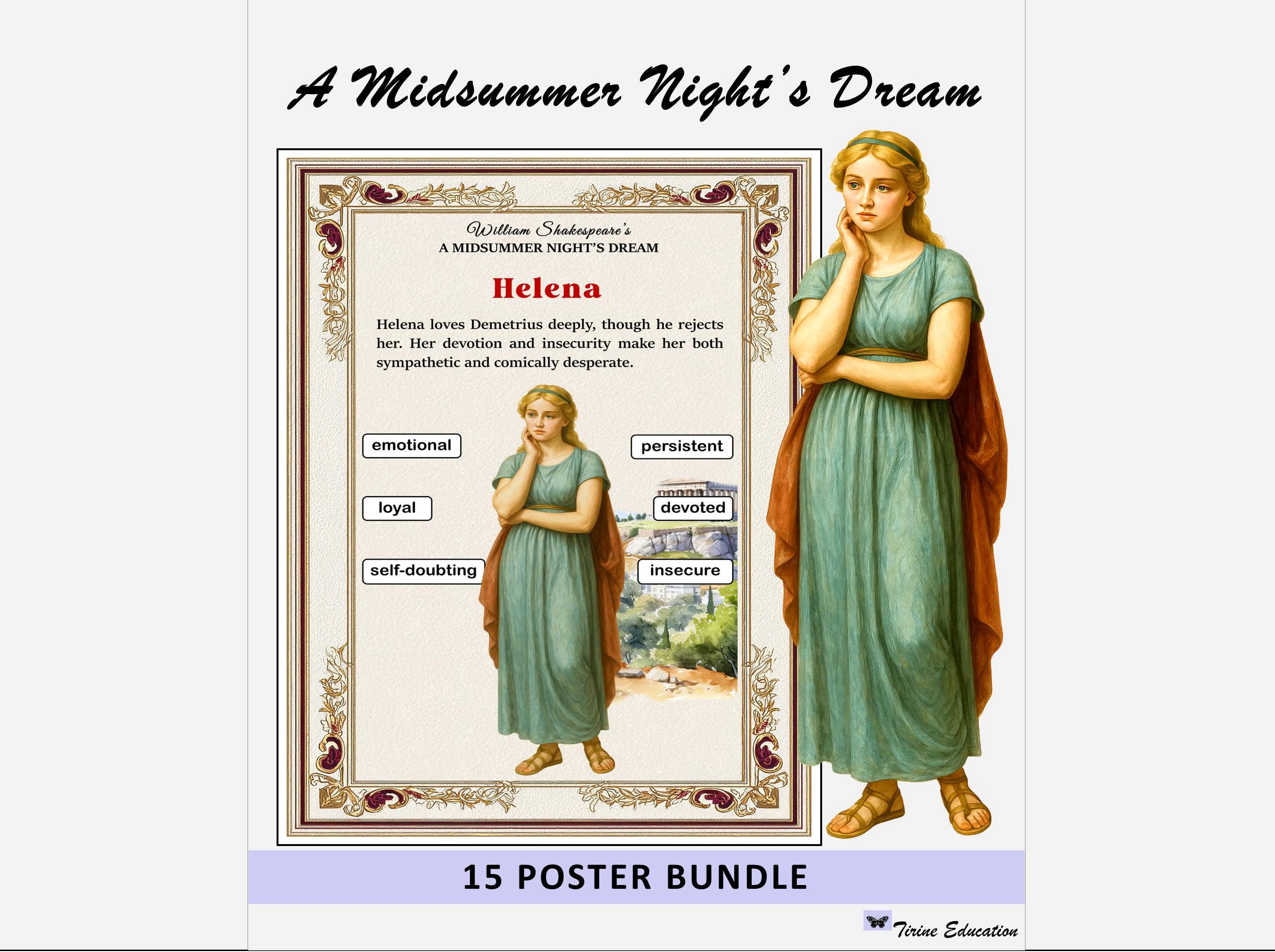 A Midsummer Night's Dream Character Posters – 15 Printable