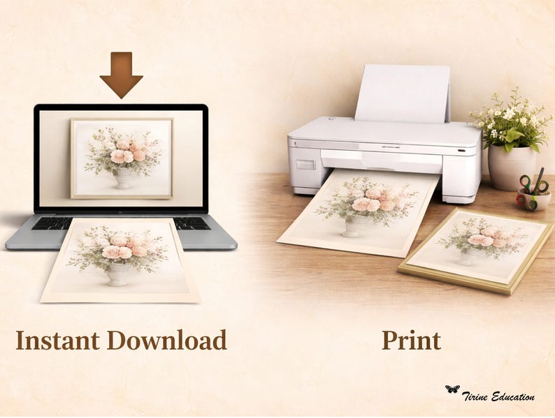 Alice in Wonderland Print, Victorian Storybook Art, Literary Decor (Digital Download) image 7