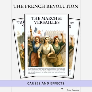 History Classroom Posters, French Revolution, Illustrated Display and teaching Resource for Secondary Students