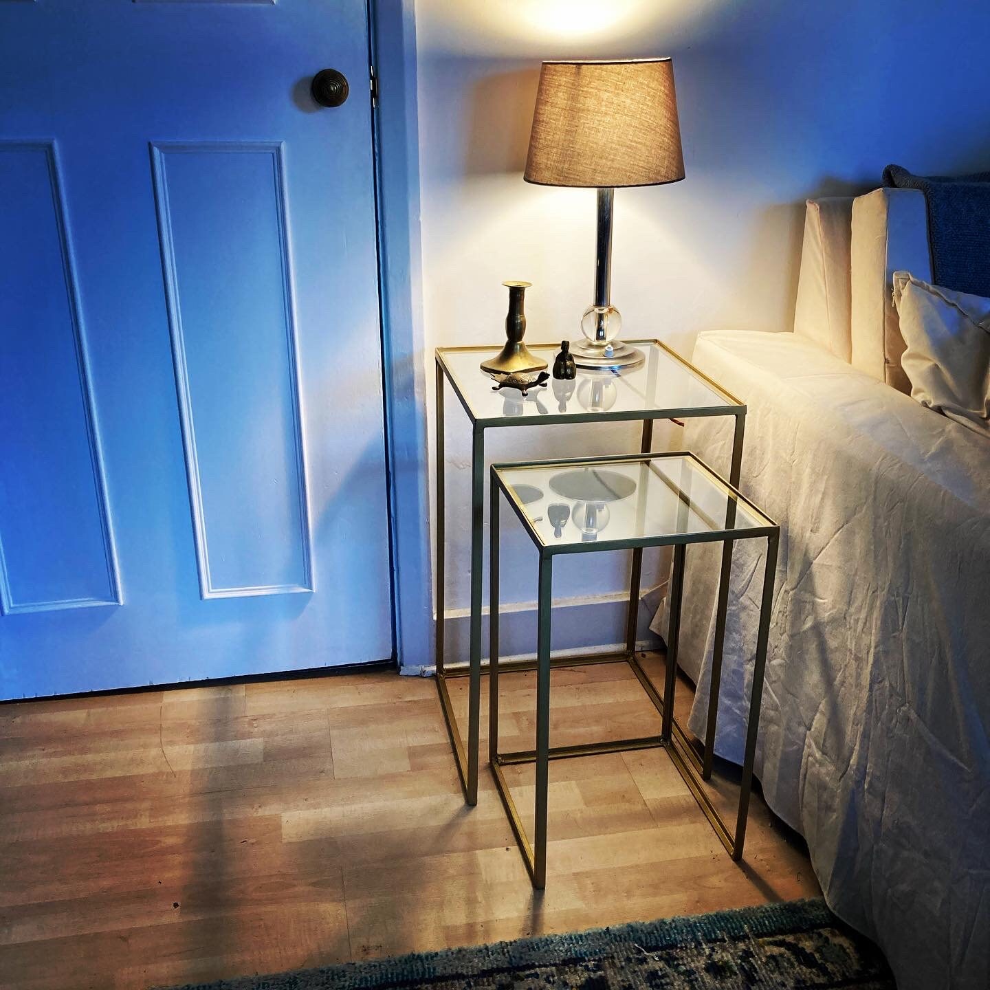Gold and 2024 glass nesting tables