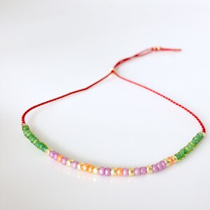 FEMINIST morse code bracelet - red