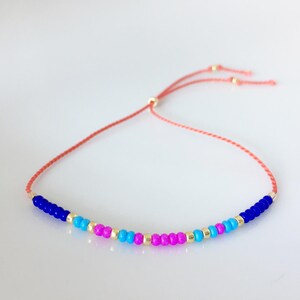 MIGHTY mini morse code bracelet - orange