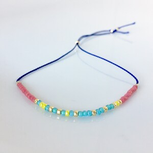 PERSIST morse code bracelet - blue