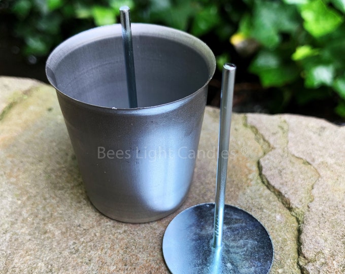 10 Round Votive Molds W/ Wick Pins and 100 Wicks Etsy