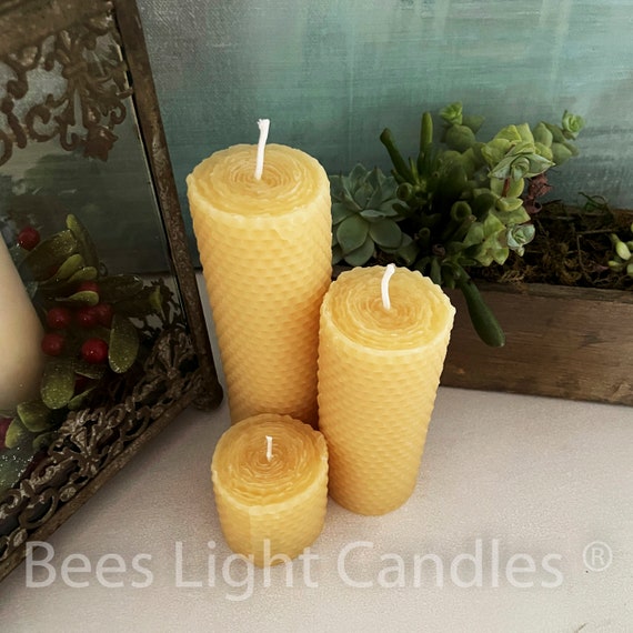 10 Colors Sheets 10 X 8 Beeswax Candle Making Kit - Pure Handmade 100%  Beeswax Honeycomb - Made in Ukraine - Cotton Wick 7 feet - Create Your Own