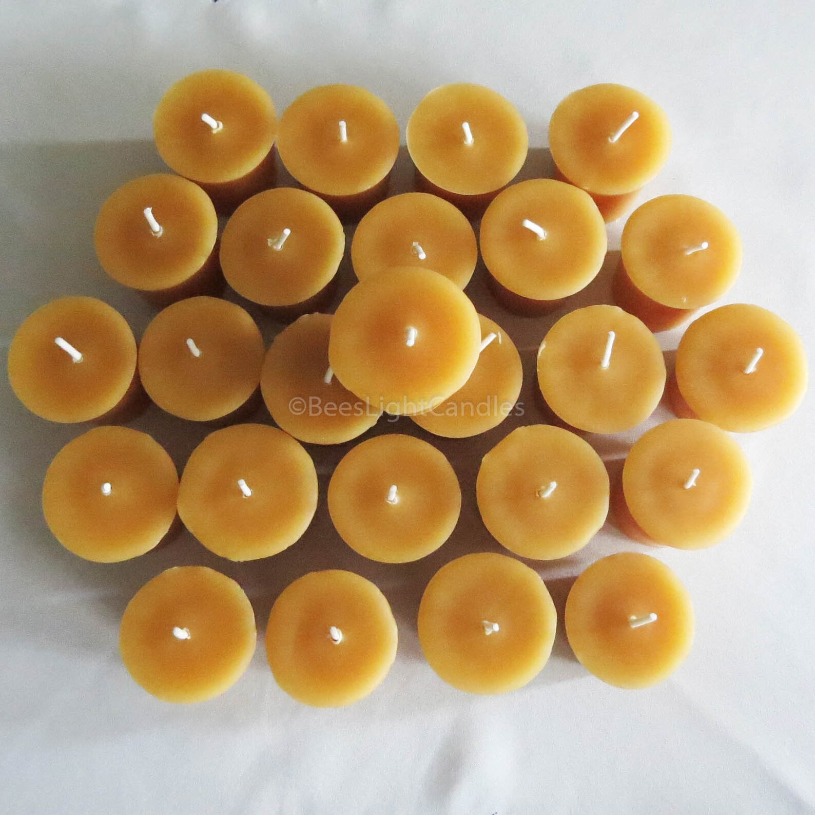 Beeswax Votive Candles BULK Set of 25 / 100 NATURAL Etsy