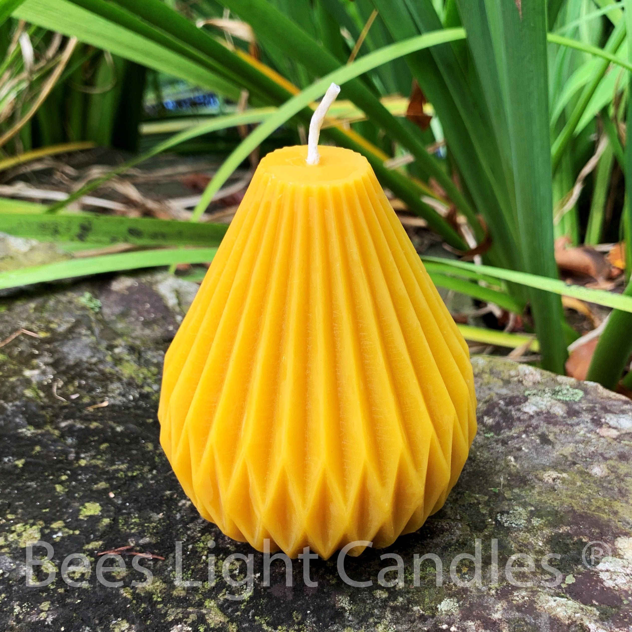 Modern Unique Beeswax Candle / Unique Designer Candles / Etsy