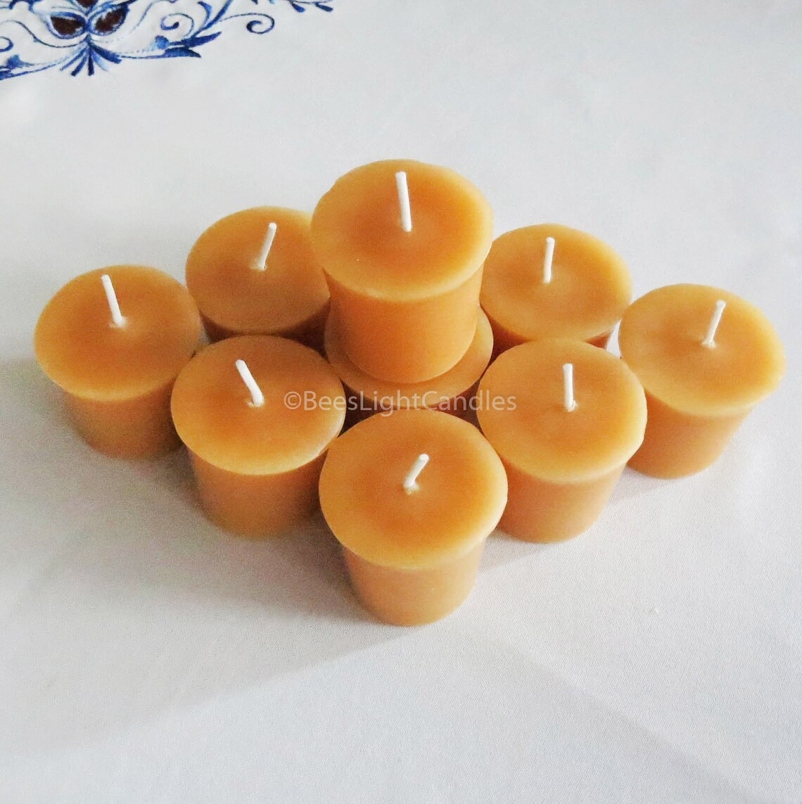 Beeswax Votive Candles Set of 10 / 100 Natural Handcrafted in Etsy