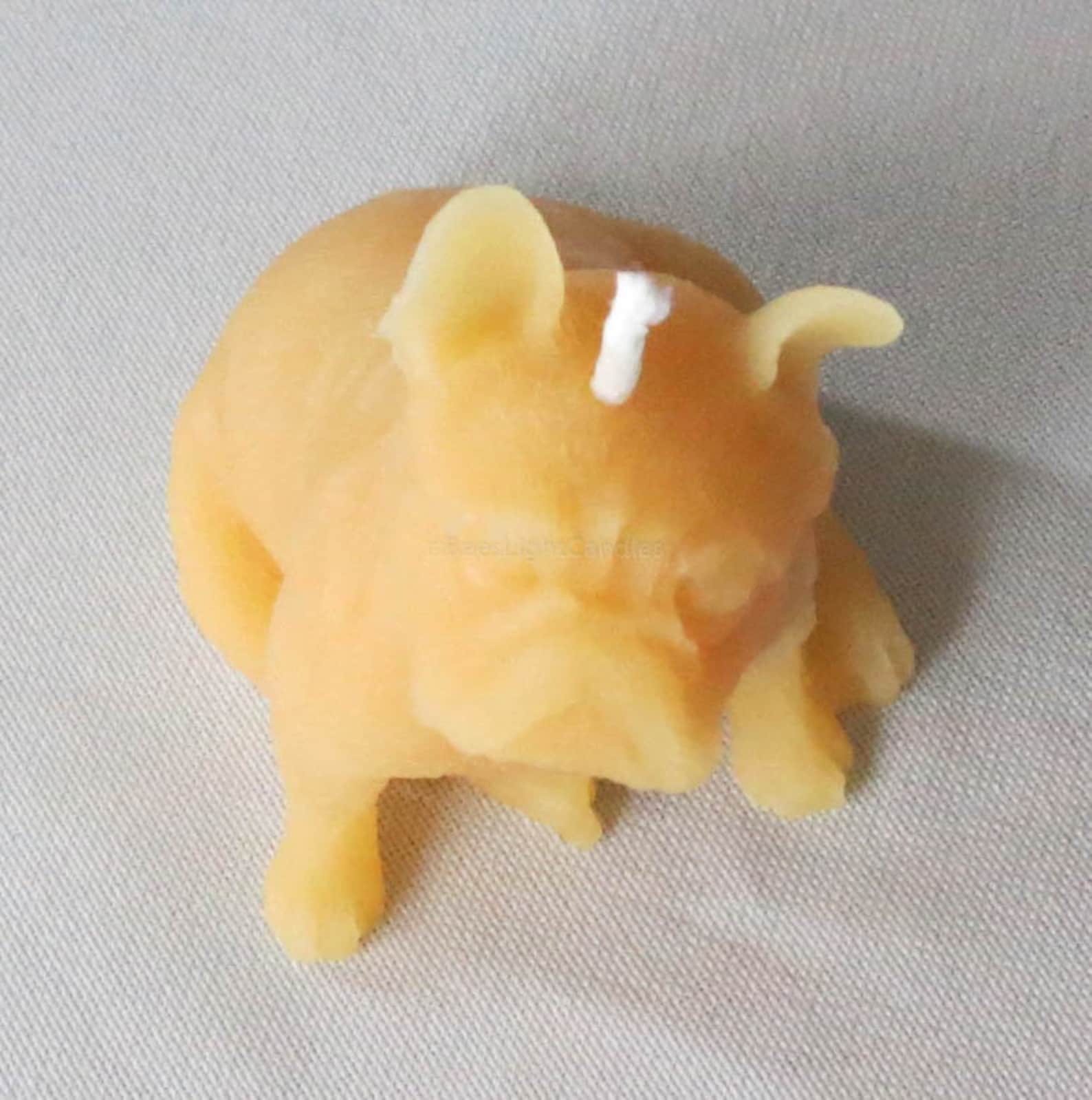 Puppy Dog 100 Pure Beeswax Candle / Handcrafted in USA / All Etsy