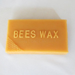 All Natural Beeswax Bricks / Apiary Grade A / Handpoured in USA / Yellow Bees Wax / Clean / Pure / BULK / Candle Making / Cosmetics / Pound