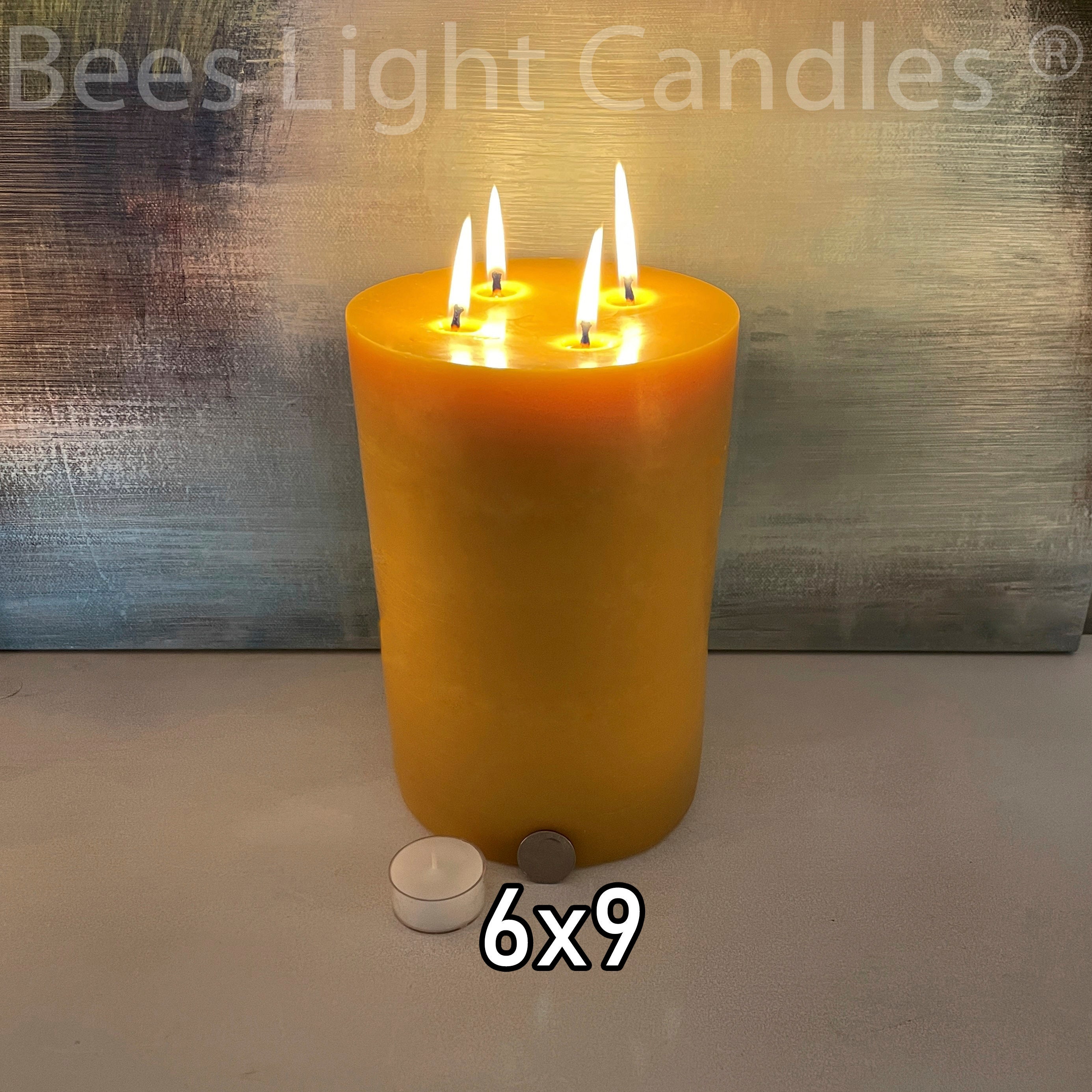★キャンドル　Beeswax RoundCandle ★ HUGE 6