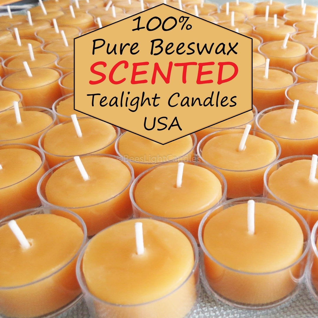 Scented Tealight Beeswax Candles With 100 Natural Beeswax Handmade USA