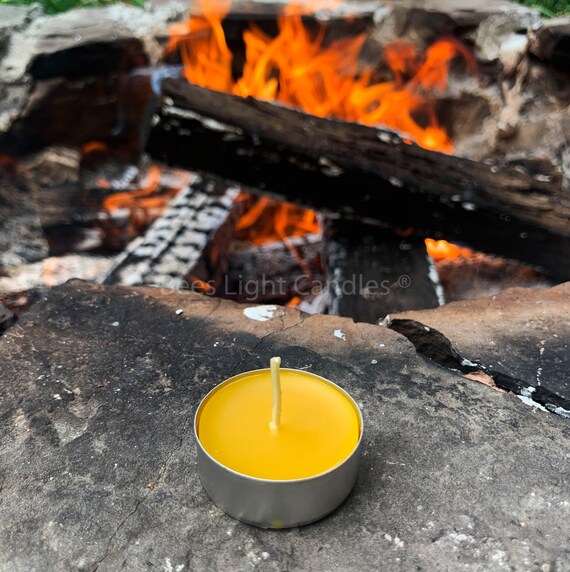 Beeswax Tea Light Candles, 100% Pue Aw Beeswax Tea Lights