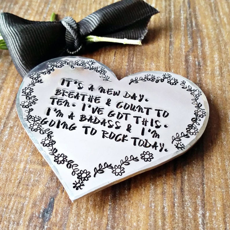 Fridge Magnet Positive Quotes Special Friend Hand Stamped Gifts,