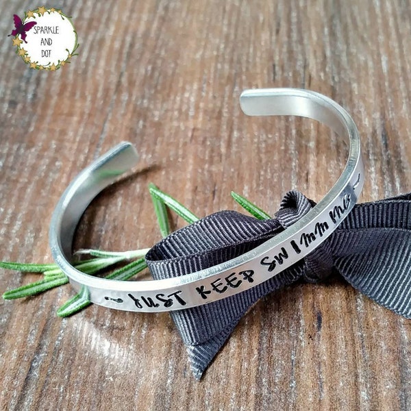 Keep Going You've Got This, Daughter Hand Stamped Cuff Bracelet,
