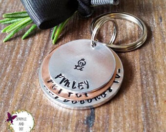 This Daddy Belongs To Personalised Keyring for Father's Day,