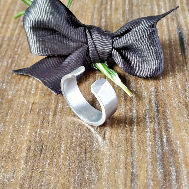 Personalised Hand Stamped Jewellery, Thumb Cuff Ring