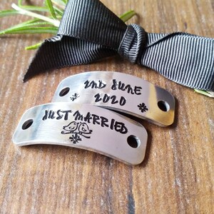 Personalised Bridal Sneaker Tags, Wedding Trainer Tag, Flat Wedding Shoe Tags, Just Married, image 9