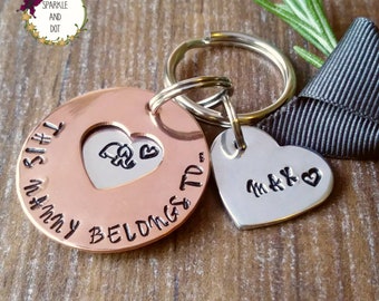 Personalised Hidden Message Belongs To Keyring, Mother's Day Gifts,