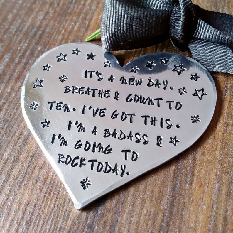 Fridge Magnet Positive Quotes Special Friend Hand Stamped Gifts,