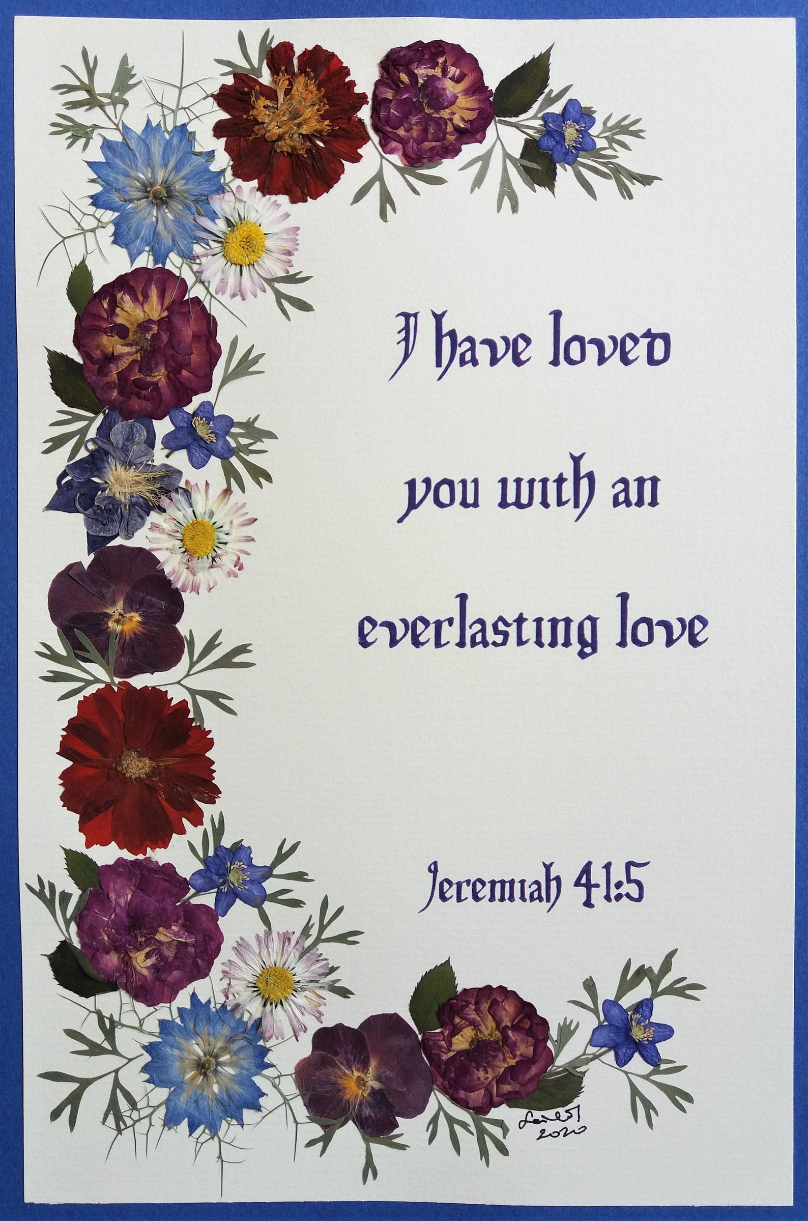 Floral I Have Loved You With An Everlasting Love Free Printable Hi Def
