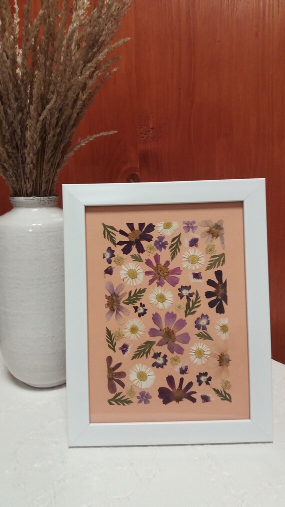 Pressed Flower Frame, Pressed Flower Floating Frame, Flowers