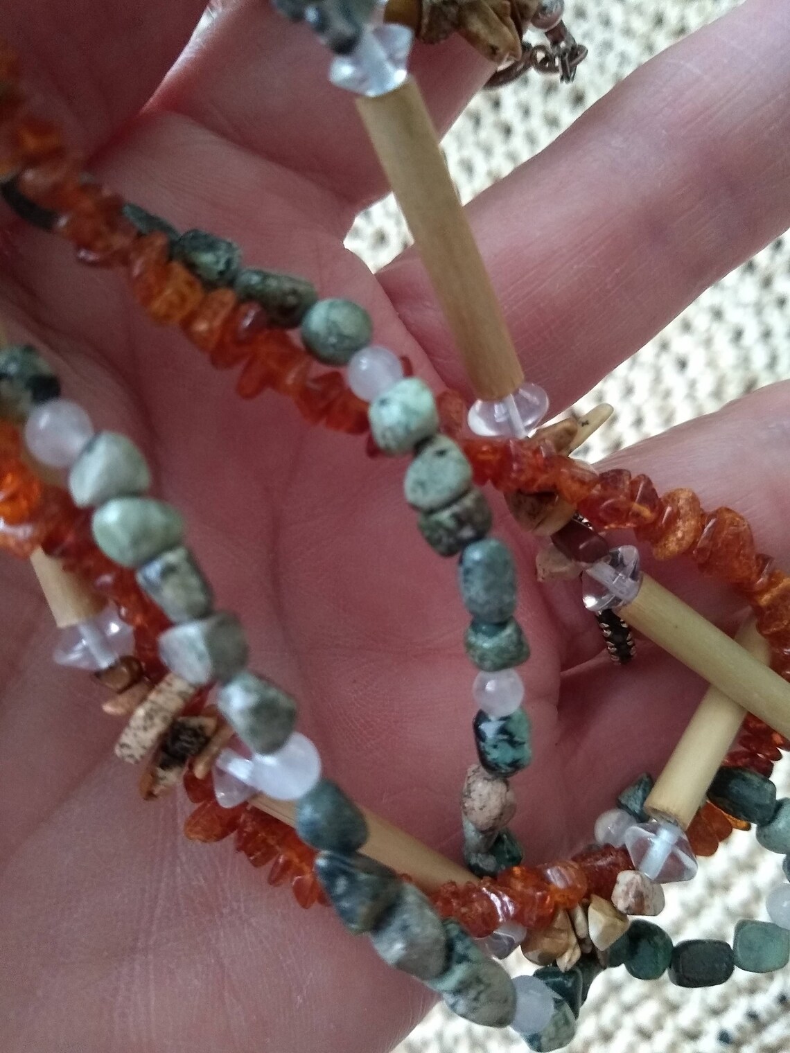 Twisted Beaded Necklace Trendy Multi Layered Style Bohemian | Etsy